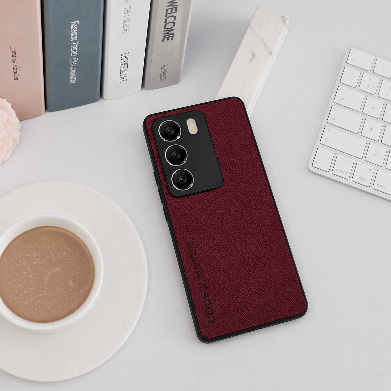 CODE Logo Phone Case for Vivo V29 Pro 5G Mobile Cover Maroon Onezeros.in