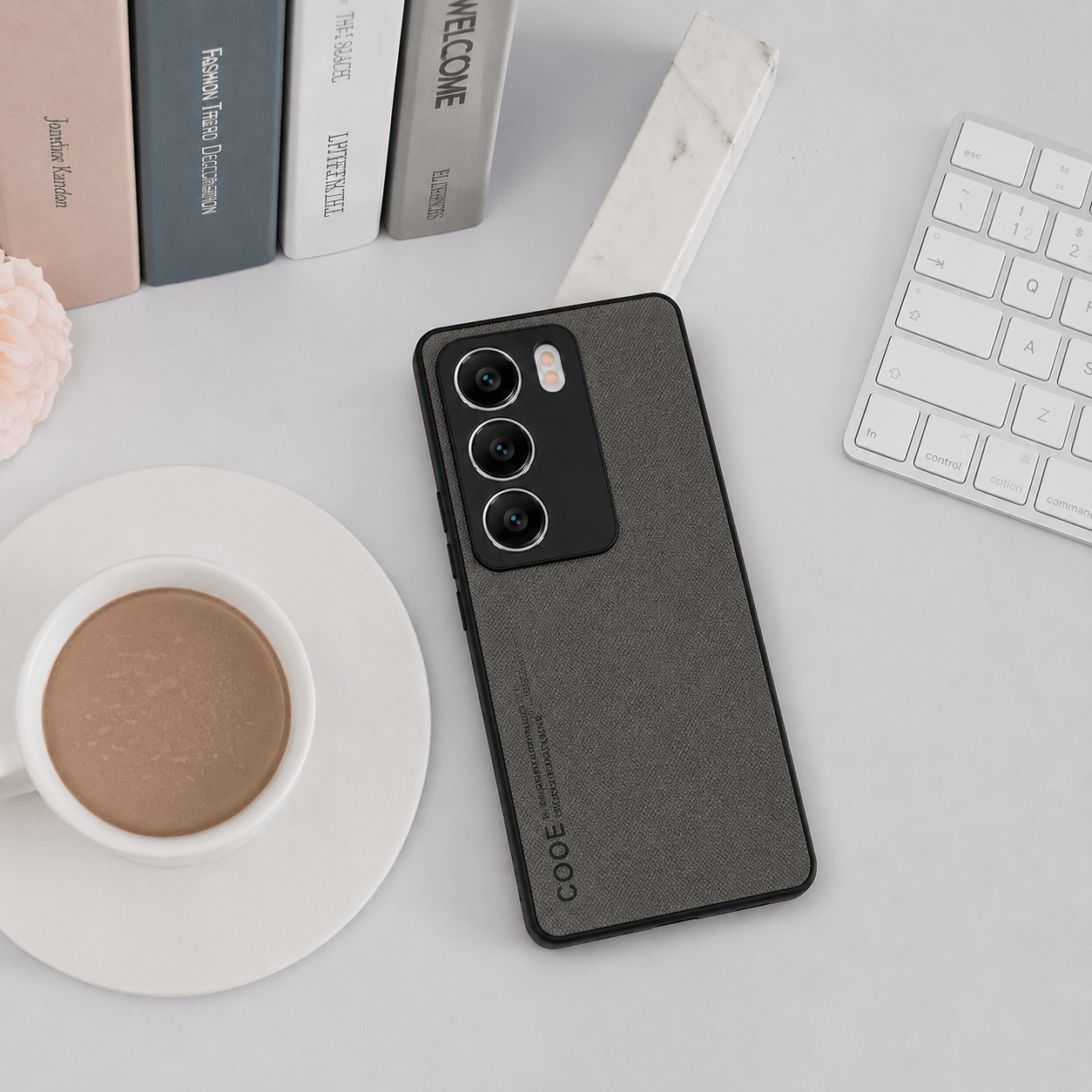 CODE Logo Phone Case for Vivo V29 Pro 5G Mobile Cover Grey Onezeros.in