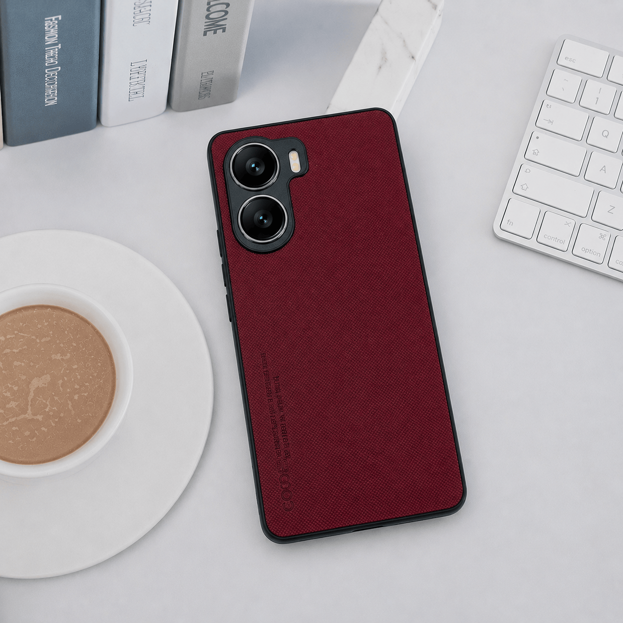 CODE Logo Phone Case for Vivo V29E 5G Mobile Cover Maroon Onezeros.in