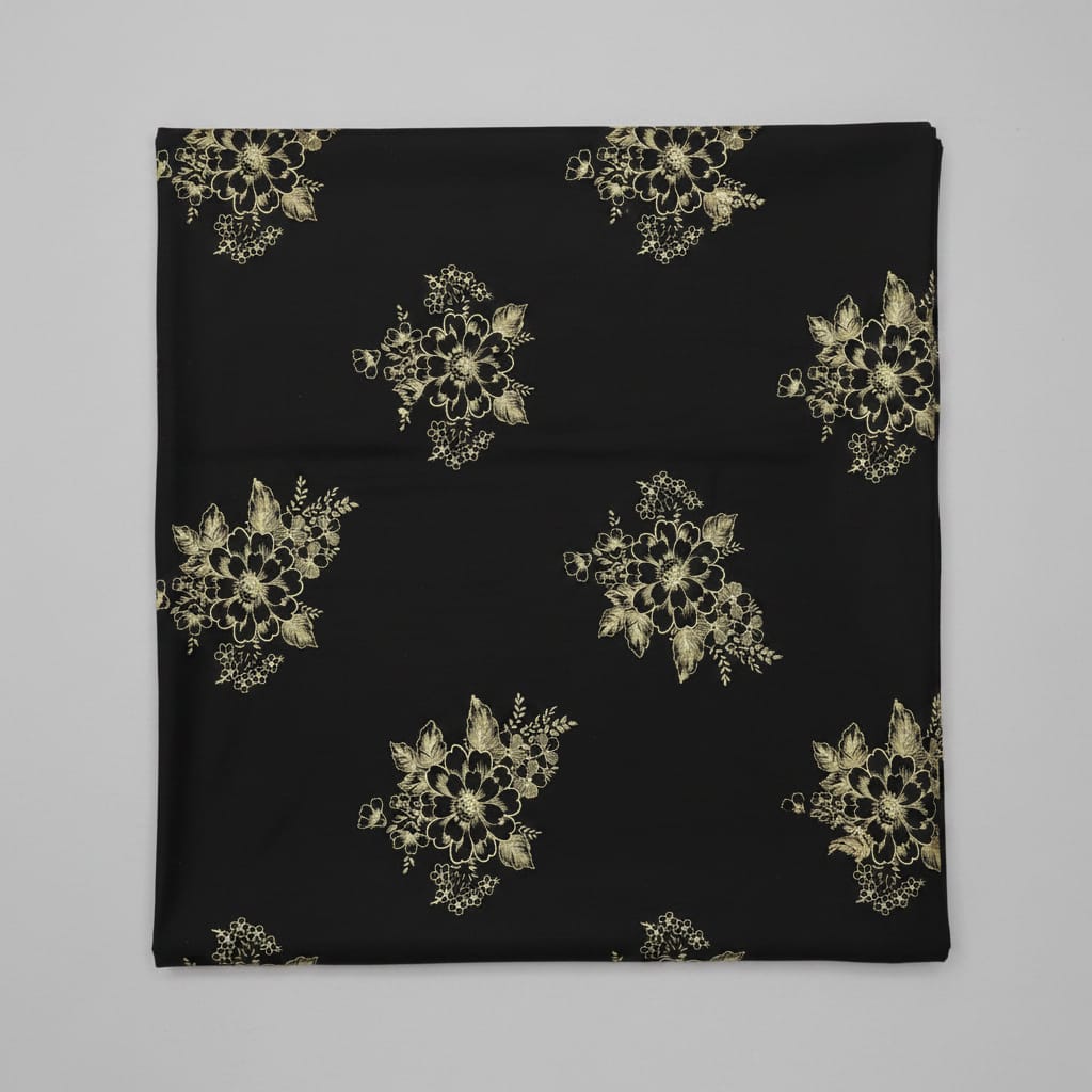 Coffee brown background yellow floral pattern Nighty Onezeros.in