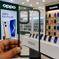Electroplating Camera Frame Cell Phone Case for OPPO F21 Pro 5G Back Cover Black Onezeros.in