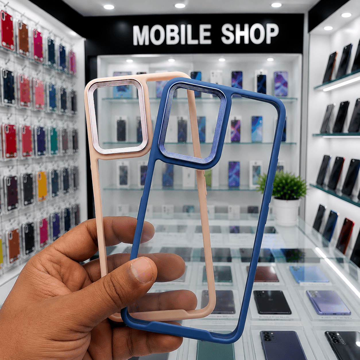 Electroplating Camera Frame Cell Phone Case for Realme 9 Pro Back Cover Onezeros.in