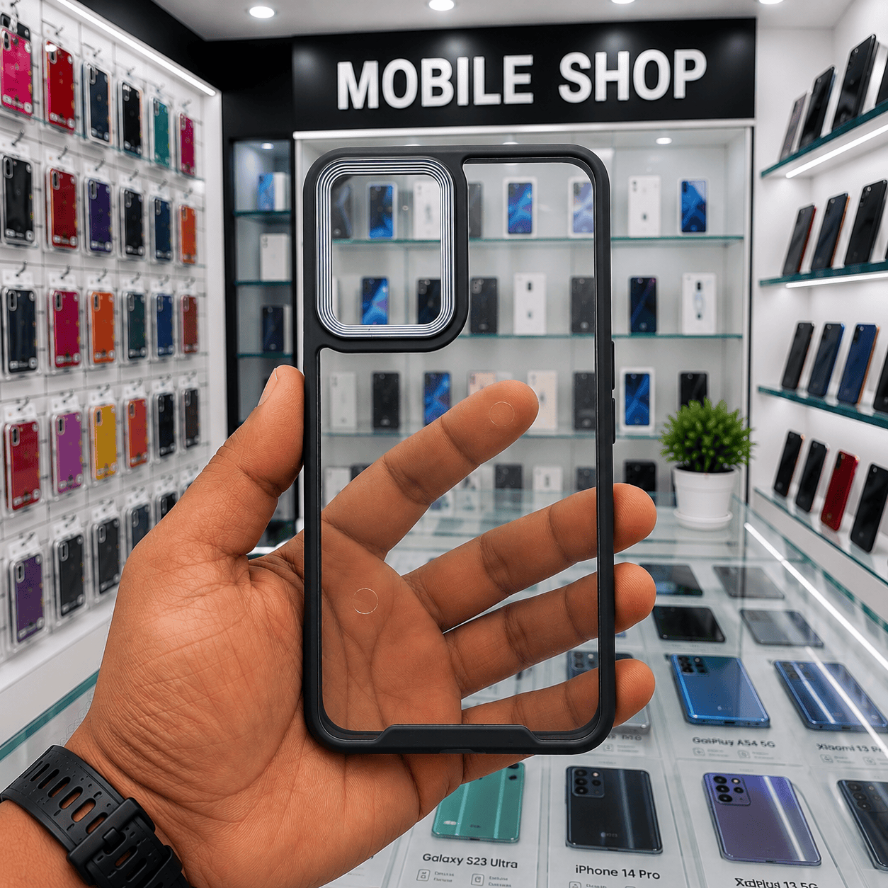 Electroplating Camera Frame Cell Phone Case for Realme 9 Pro Back Cover Onezeros.in