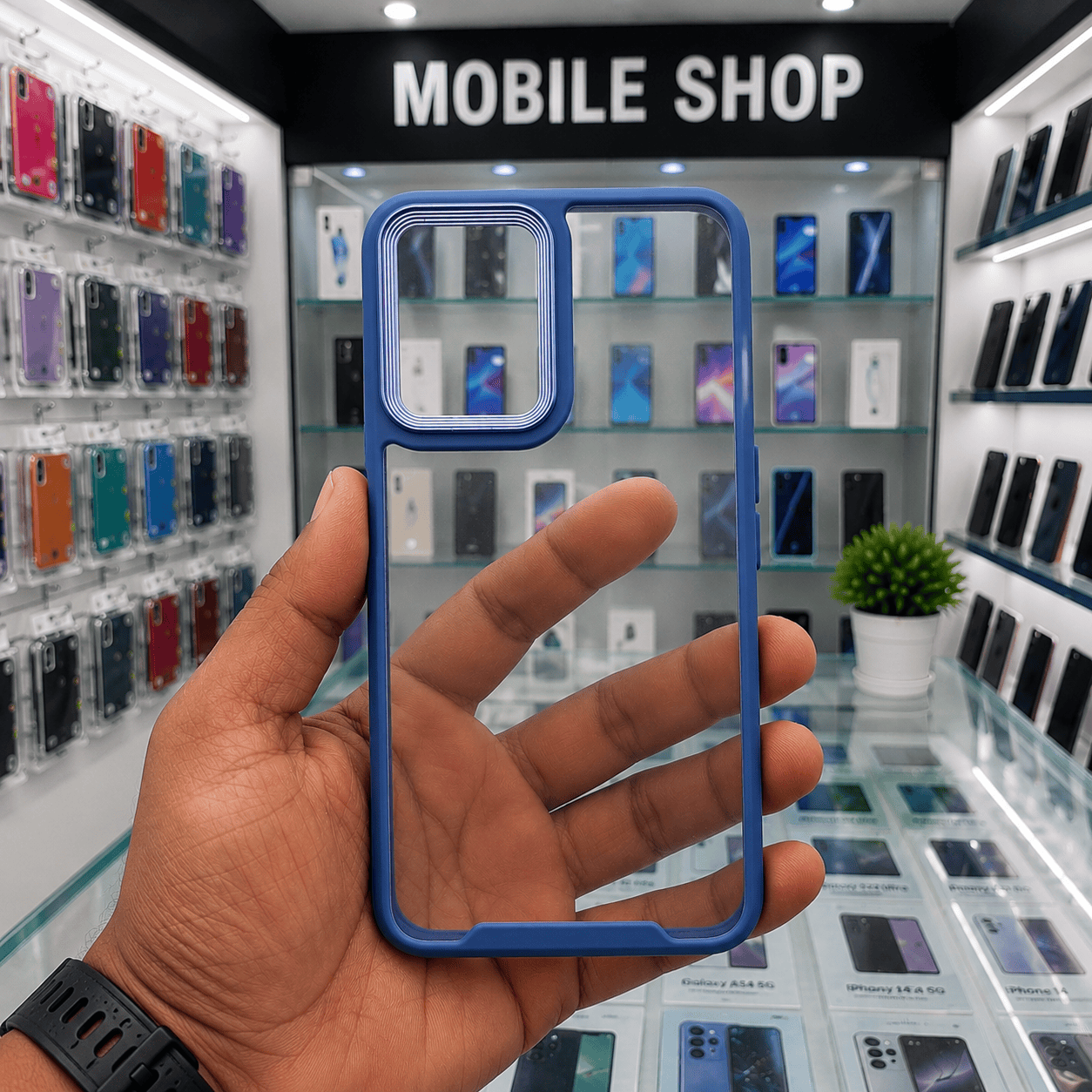 Electroplating Camera Frame Cell Phone Case for Realme 9 Pro Back Cover Onezeros.in