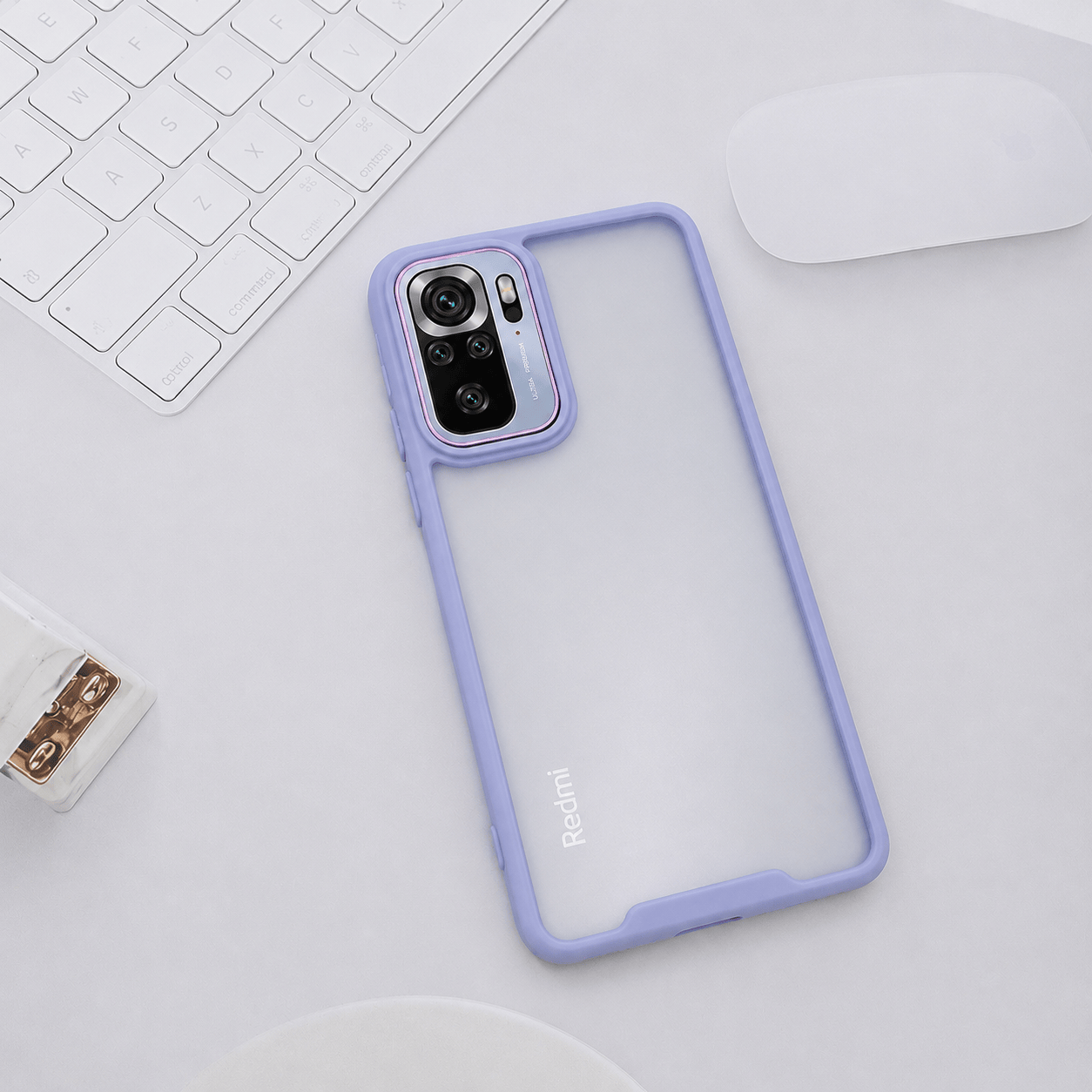 Electroplating Camera Frame Cell Phone Case for Redmi Note 10s Back Cover Onezeros.in
