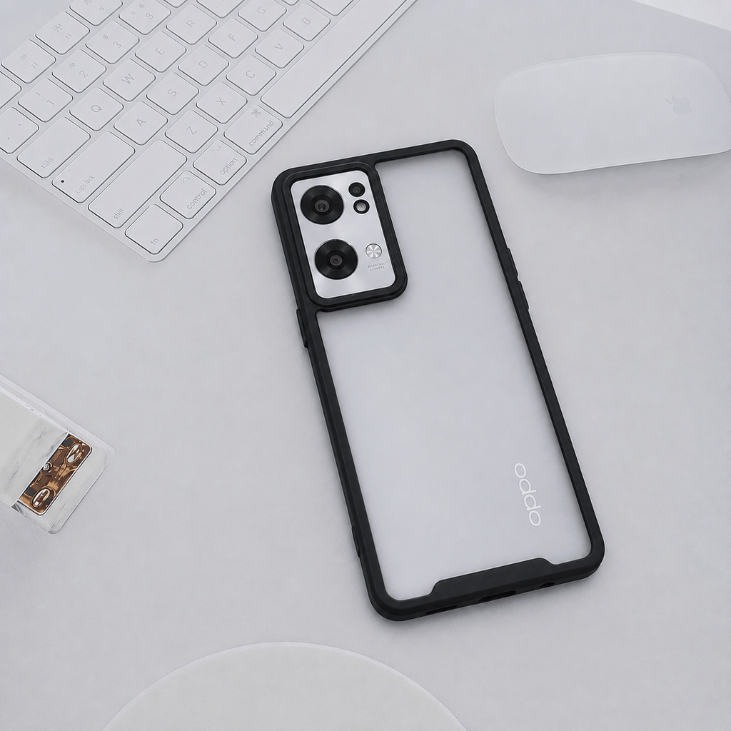 Electroplating Camera Frame Cell Phone Case for Reno 7 Pro 5G Back Cover Onezeros.in