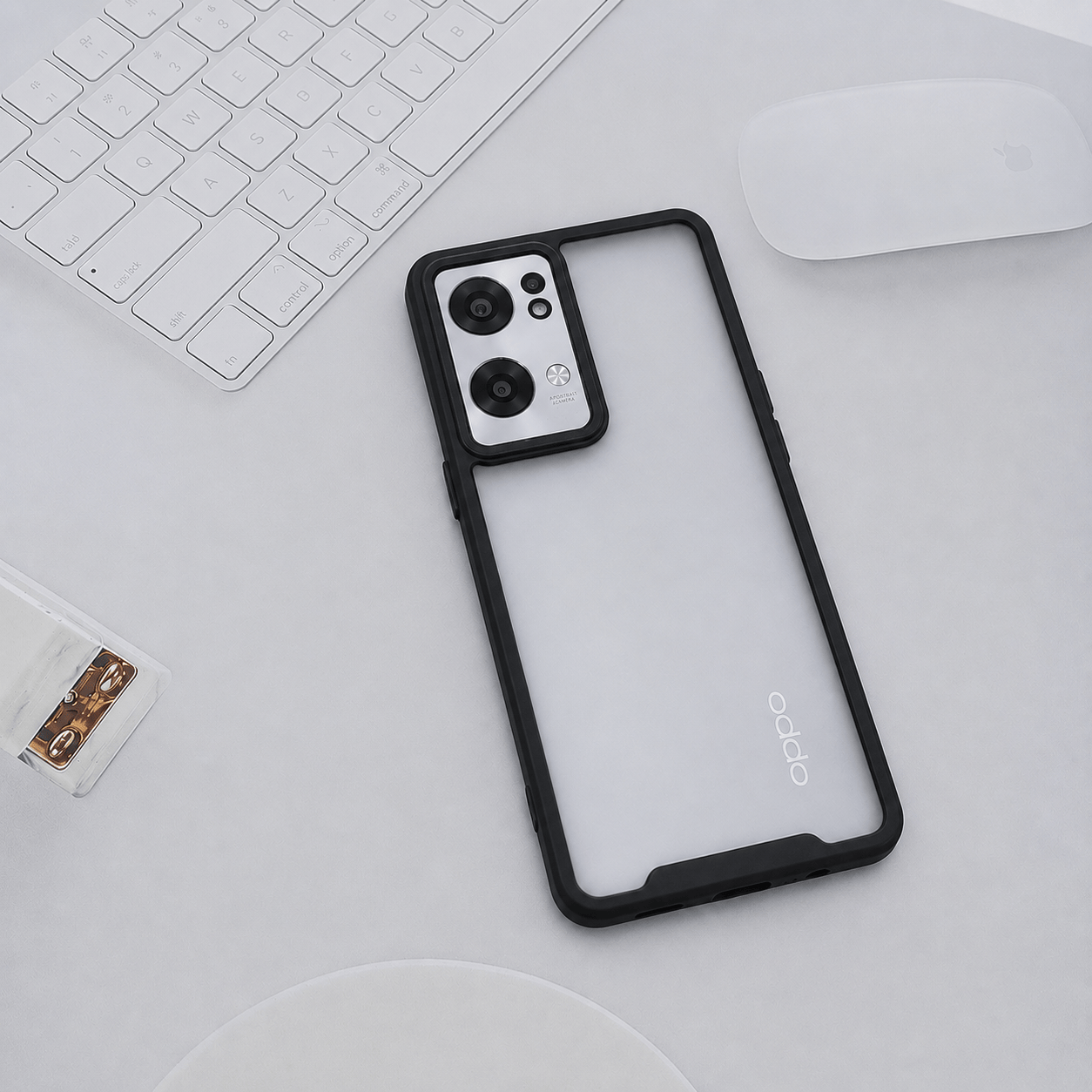 Electroplating Camera Frame Cell Phone Case for Reno 7 Pro 5G Back Cover Onezeros.in