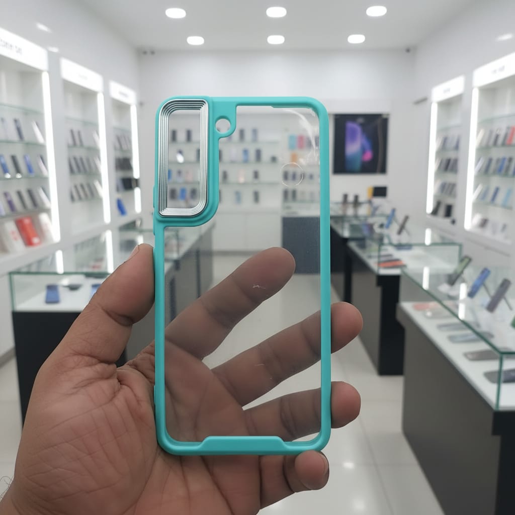 Electroplating Camera Frame Cell Phone Case for Samsung S22 Plus Back Cover Onezeros.in