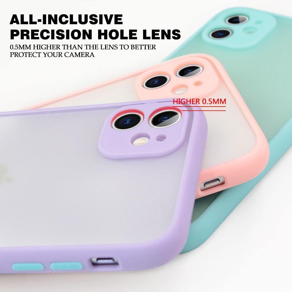 Frosted Smoke Cover for iQOO Z3 Camera Protection Phone Case Onezeros.in