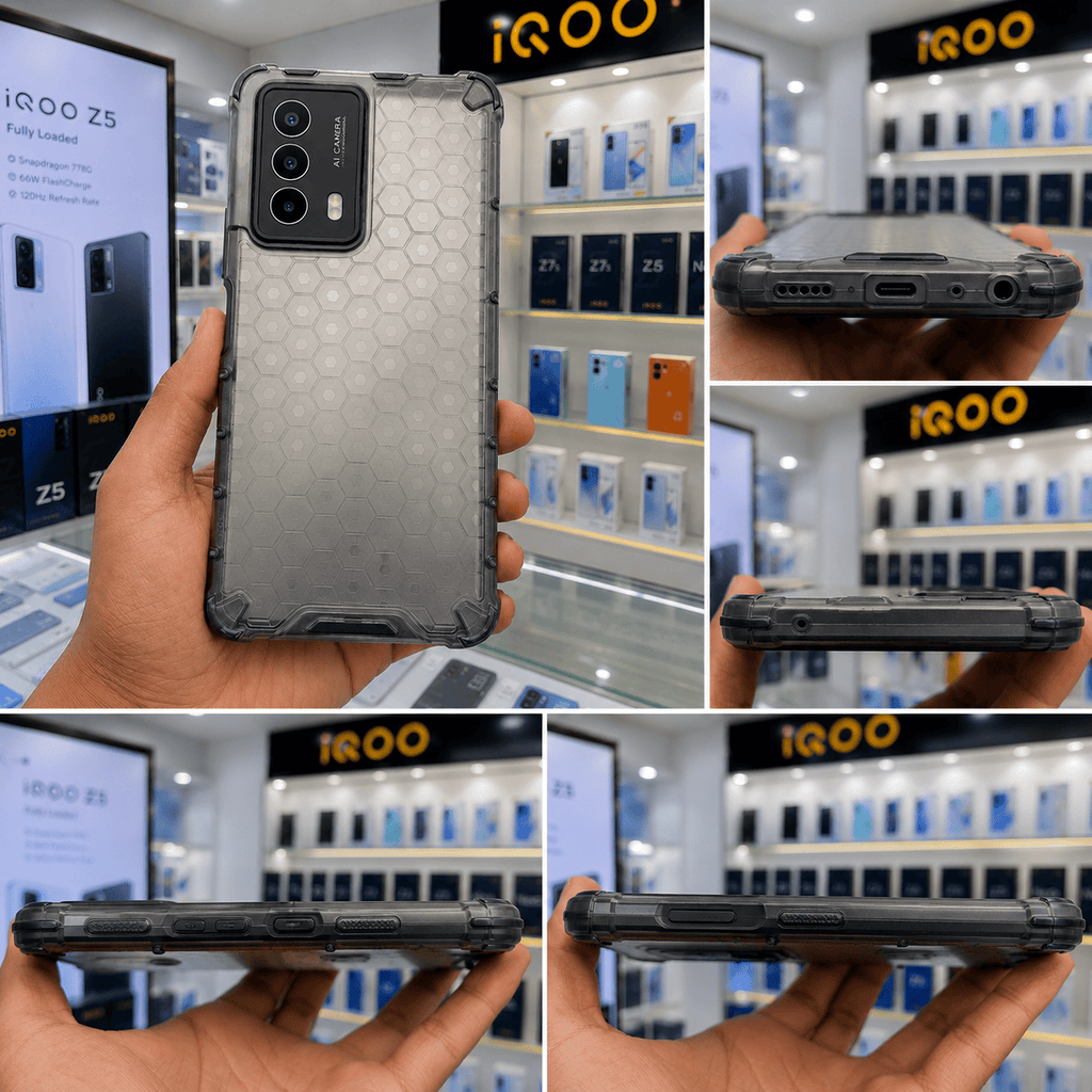 Honeycomb Design Phone Case for iQOO Z5 5G Back Cover Onezeros.in