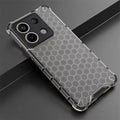 Honeycomb Design Phone Case for Redmi Note 13 5G Back Cover Grey Onezeros.in