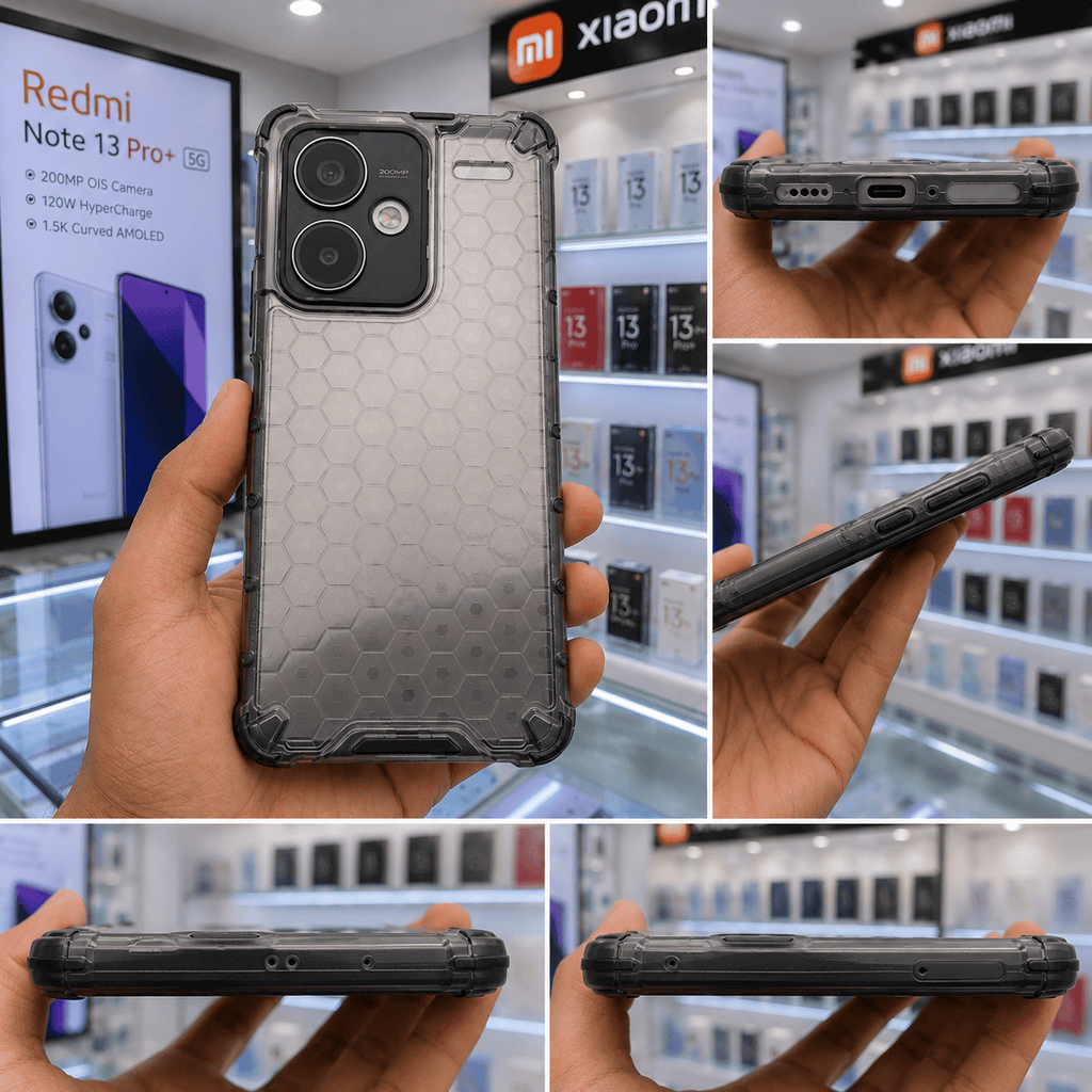 Honeycomb Design Phone Case for Redmi Note 13 Pro Plus 5G Back Cover Onezeros.in