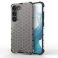 Honeycomb Design Phone Case for Samsung Galaxy S23 Back Cover Grey Onezeros.in