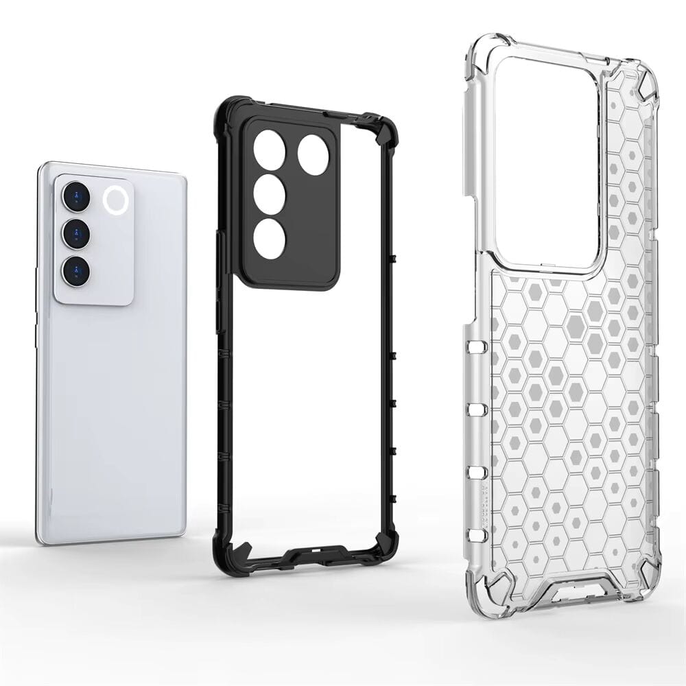 Honeycomb Design Phone Case for Vivo V27/V27 Pro Back Cover Onezeros.in