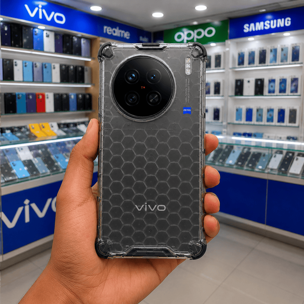 Honeycomb Design Phone Case for Vivo X90 Pro Back Cover Onezeros.in