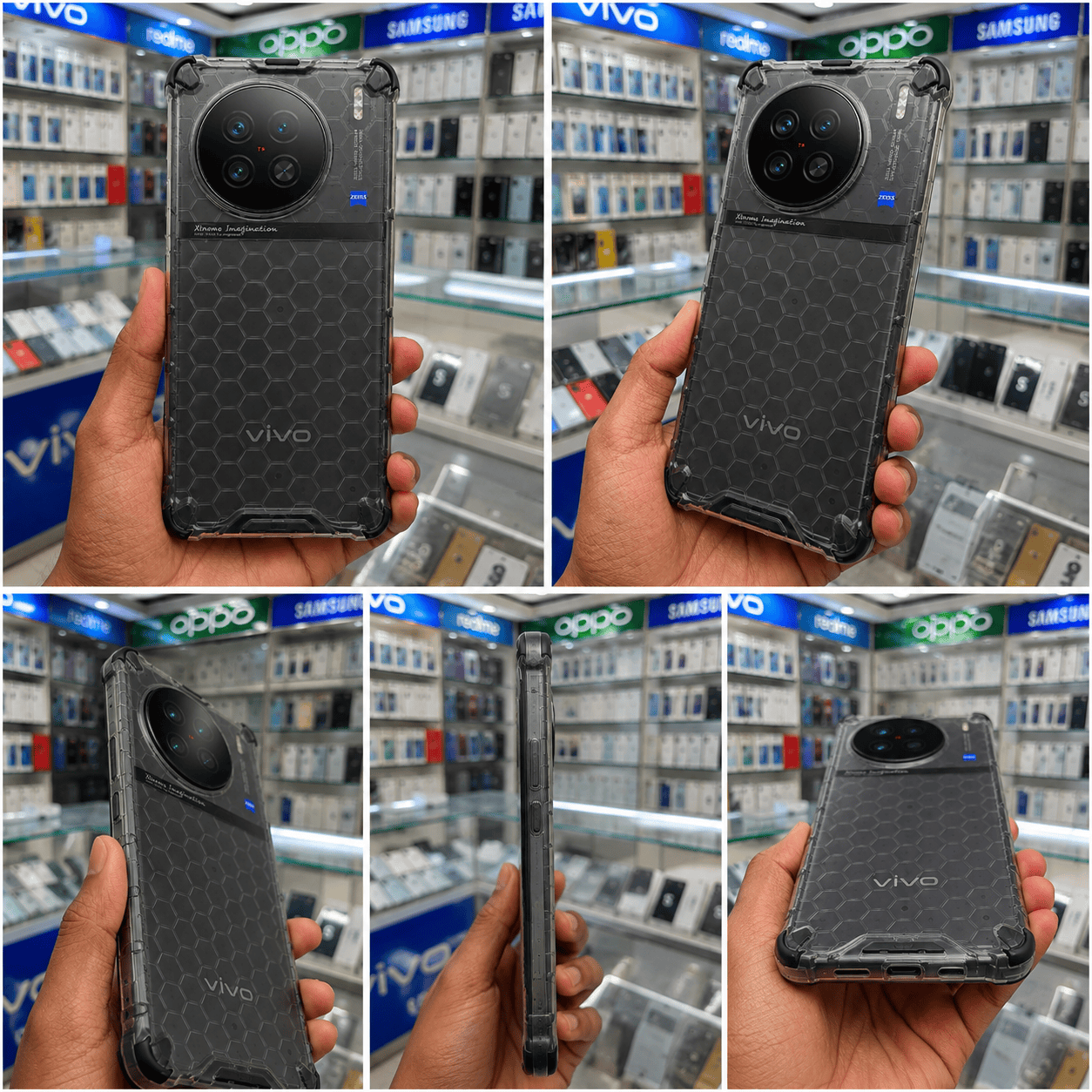 Honeycomb Design Phone Case for Vivo X90 Pro Back Cover Onezeros.in