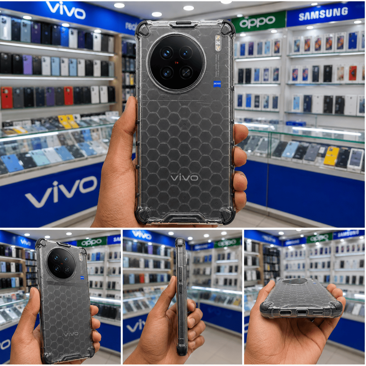 Honeycomb Design Phone Case for Vivo X90 Pro Back Cover Onezeros.in