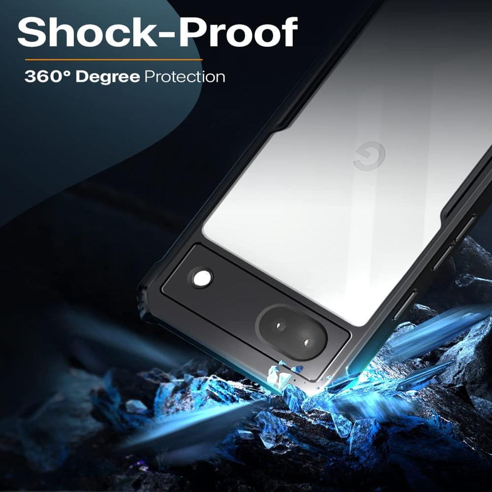 Hybrid Slim Transparent Phone Case For Pixel 6A Back Cover Onezeros.in