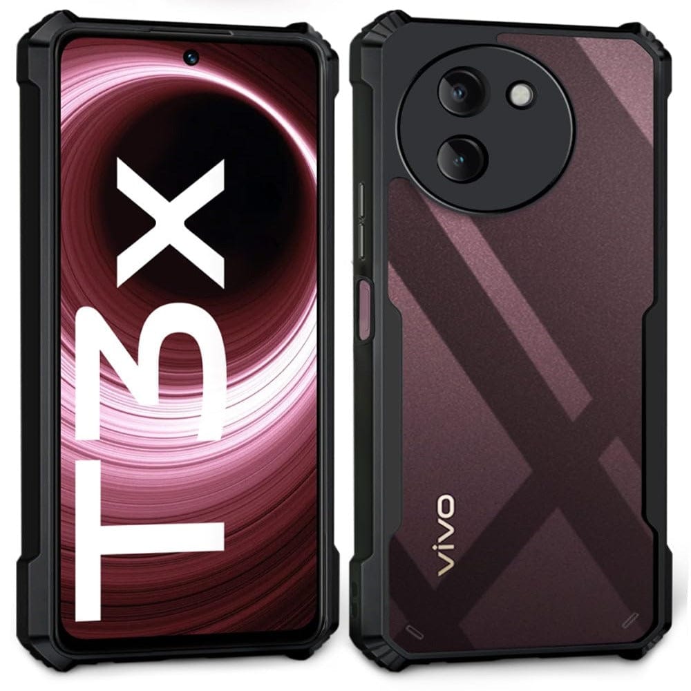 Hybrid Slim Transparent Phone Case For Vivo T3X 5G Back Cover Onezeros.in