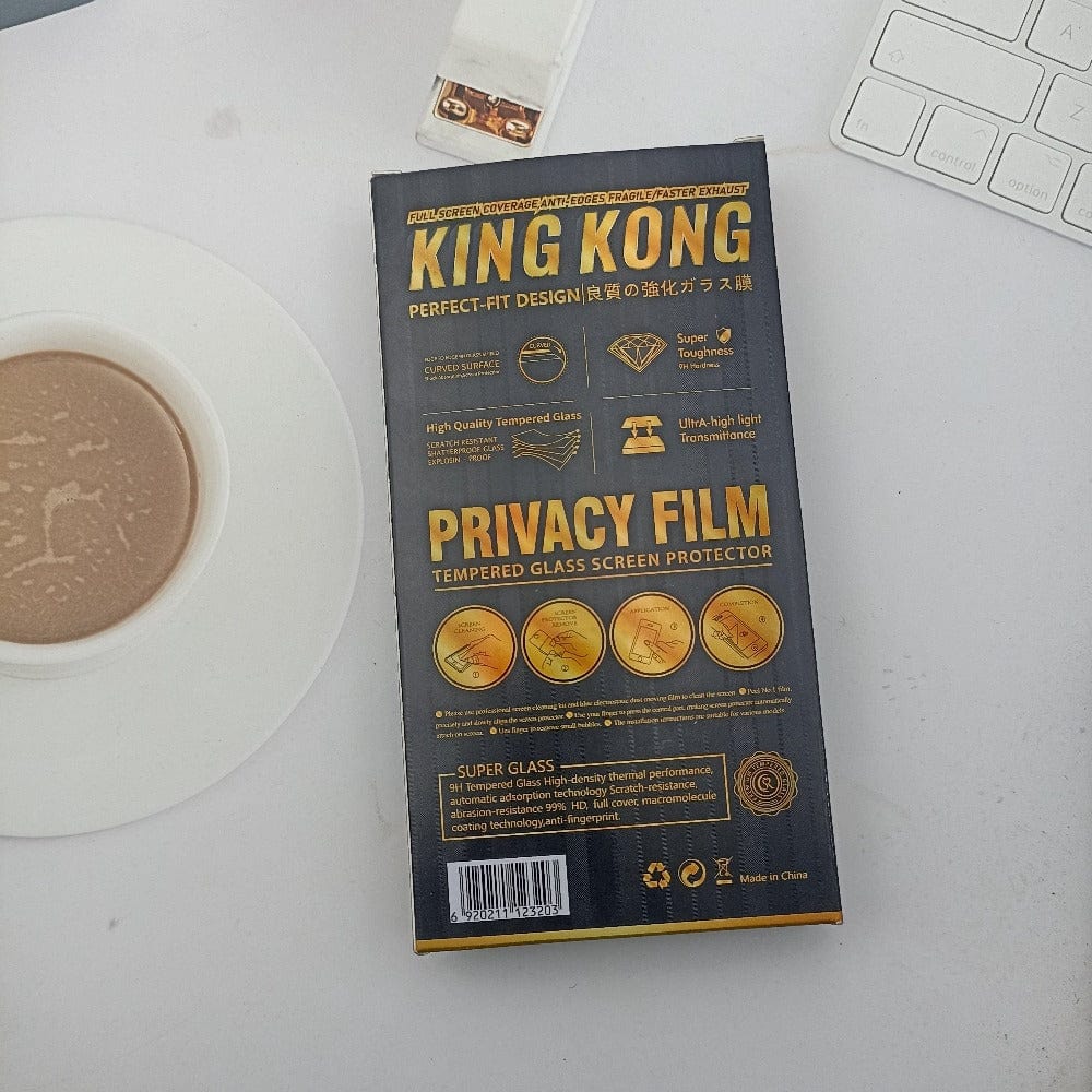 King Kong Privacy Tempered Glass for iPhone 13 Screen Protector Pack of 2 Onezeros.in