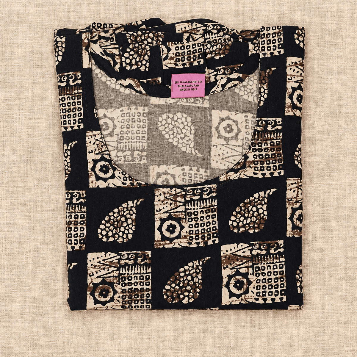 Luxmi Cotton Frock Nighty for Women – Printed Mid-Length Nightwear with Frill XXL OneZeros