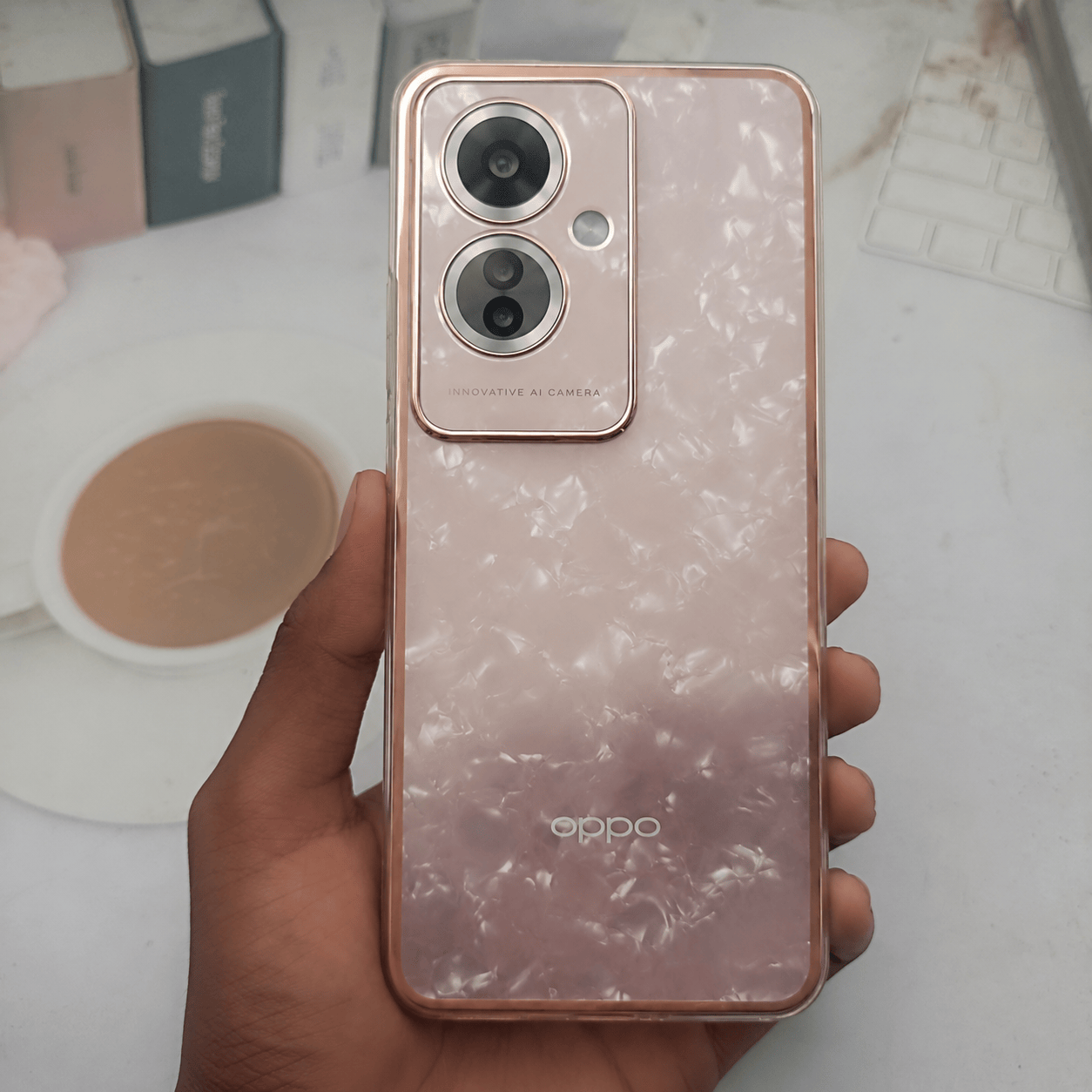 Marble Design Phone Case for OPPO F25 Pro Mobile Cover Onezeros.in
