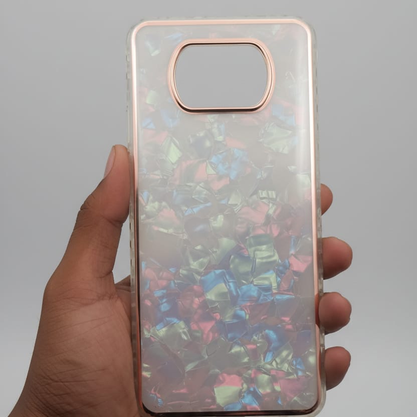 Marble Pattern Back Cover For POCO X3 Phone Case With Pop Up Holder Onezeros.in