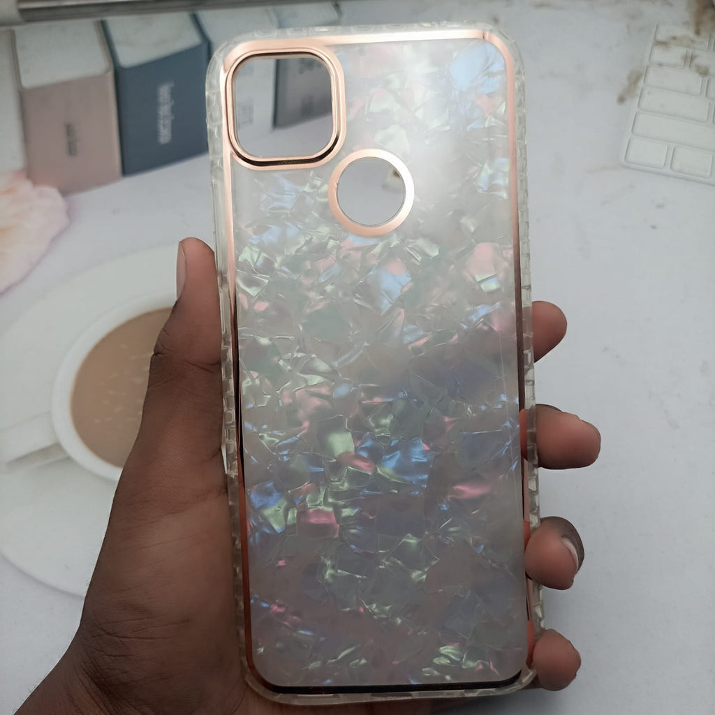 Marble Pattern Back Cover For Redmi 9 Phone Case With Pop Up Holder Onezeros.in