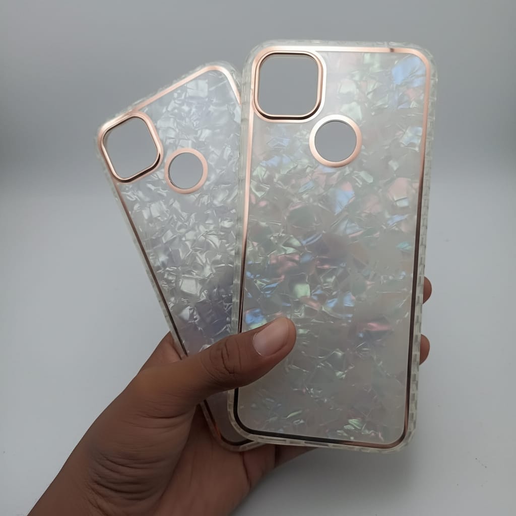 Marble Pattern Back Cover For Redmi 9 Phone Case With Pop Up Holder Onezeros.in