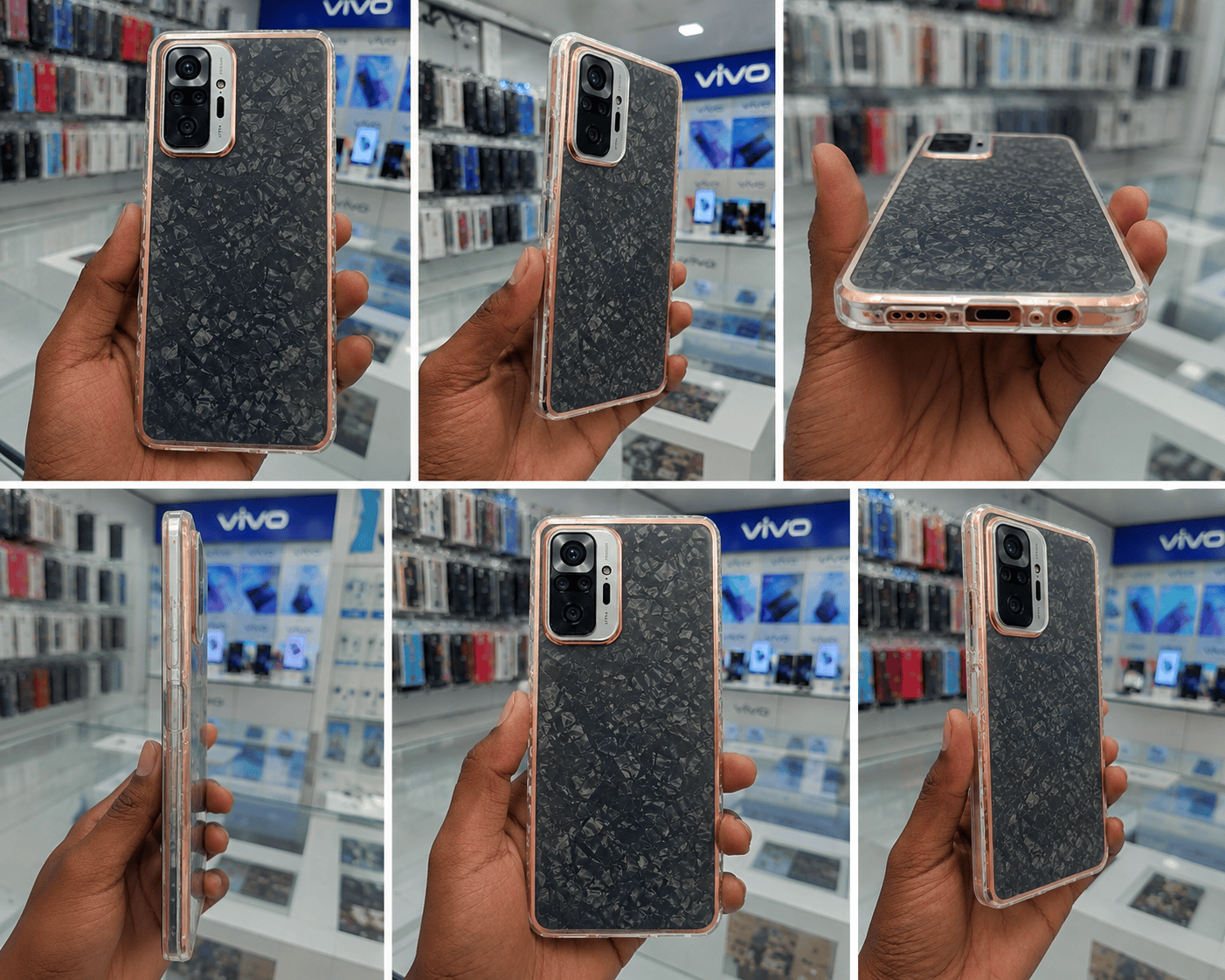 Marble Pattern Back Cover For Redmi Note 10 Pro Phone Case With Pop Up Holder Onezeros.in