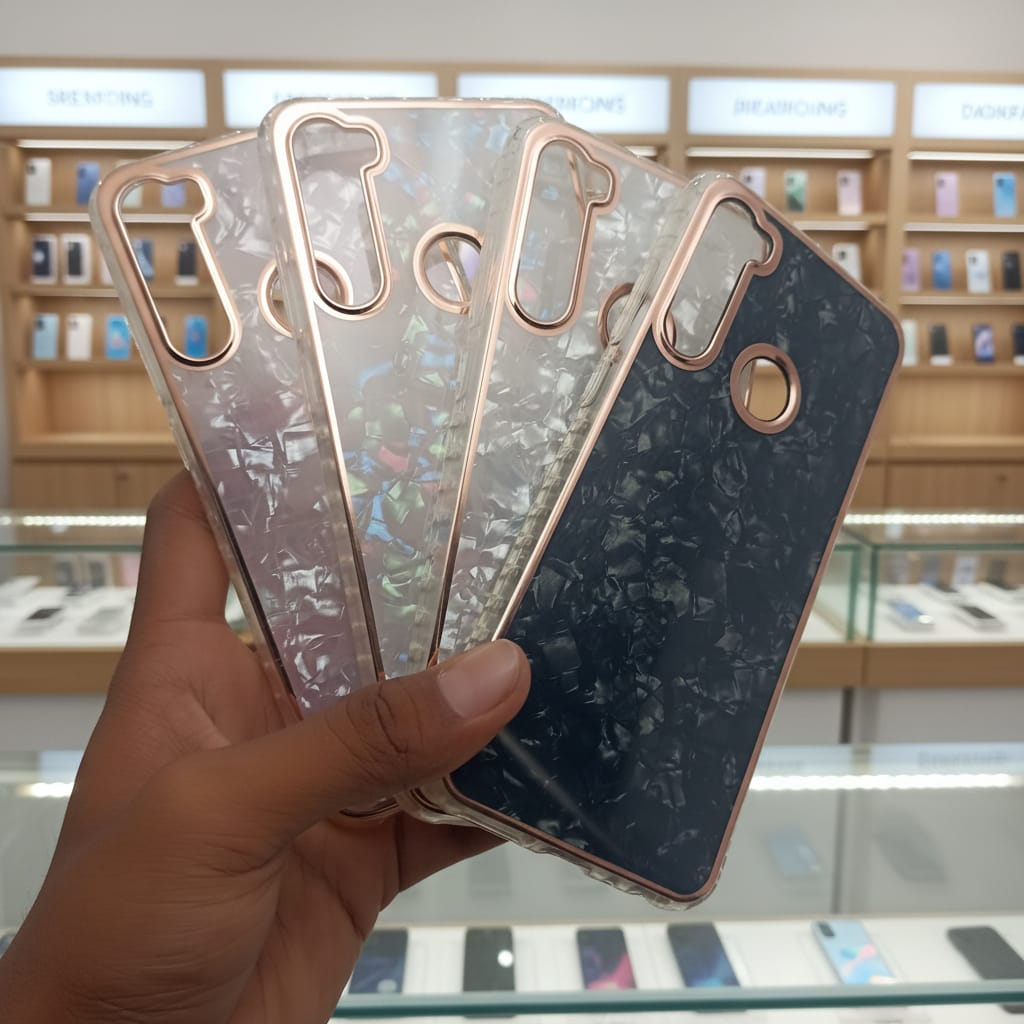 Marble Pattern Back Cover For Redmi Note 8 Phone Case With Pop Up Holder Onezeros.in