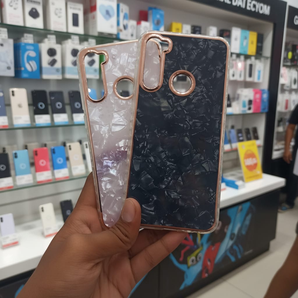 Marble Pattern Back Cover For Redmi Note 8 Phone Case With Pop Up Holder Onezeros.in