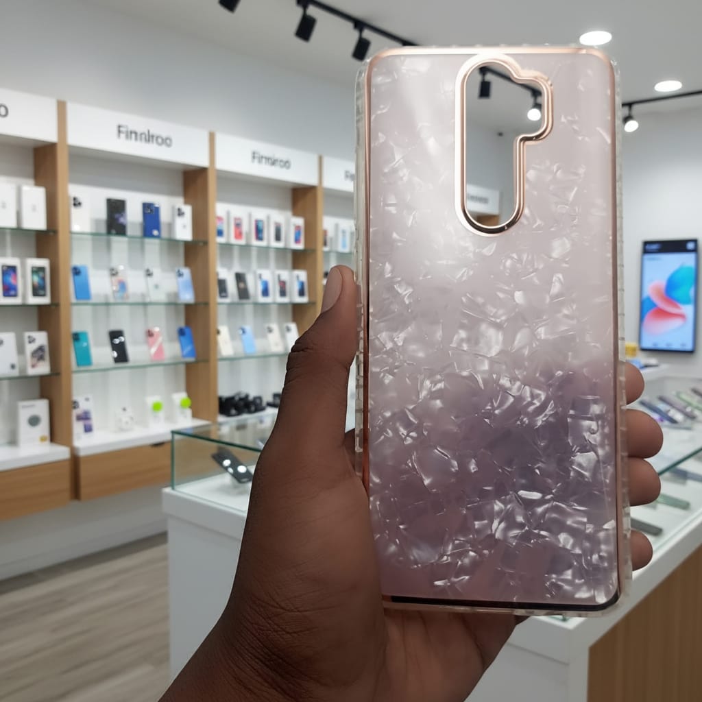 Marble Pattern Back Cover For Redmi Note 8 Pro Phone Case With Pop Up Holder Pink Onezeros.in
