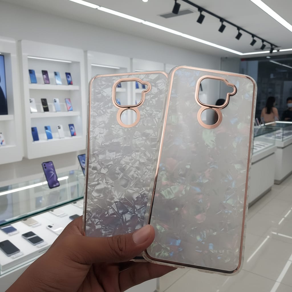 Marble Pattern Back Cover For Redmi Note 9 Phone Case With Pop Up Holder Onezeros.in