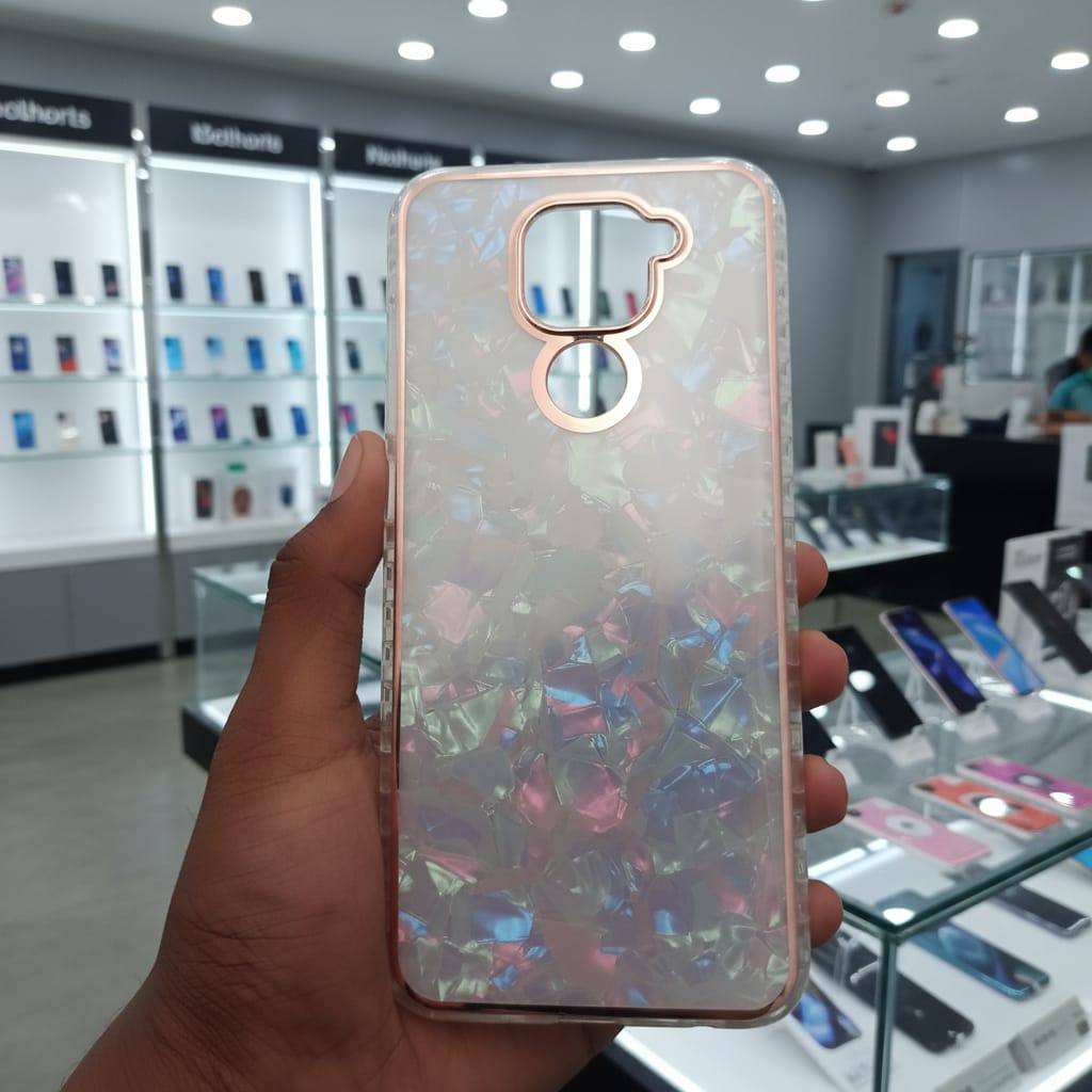 Marble Pattern Back Cover For Redmi Note 9 Phone Case With Pop Up Holder Mixed Onezeros.in