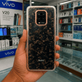 Marble Pattern Back Cover For Redmi Note 9 Pro Phone Case With Pop Up Holder Black Onezeros.in