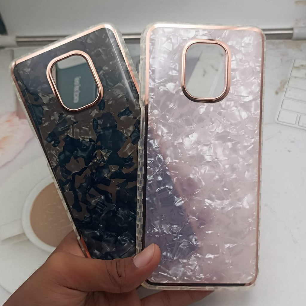 Marble Pattern Back Cover For Redmi Note 9 Pro Phone Case With Pop Up Holder Onezeros.in