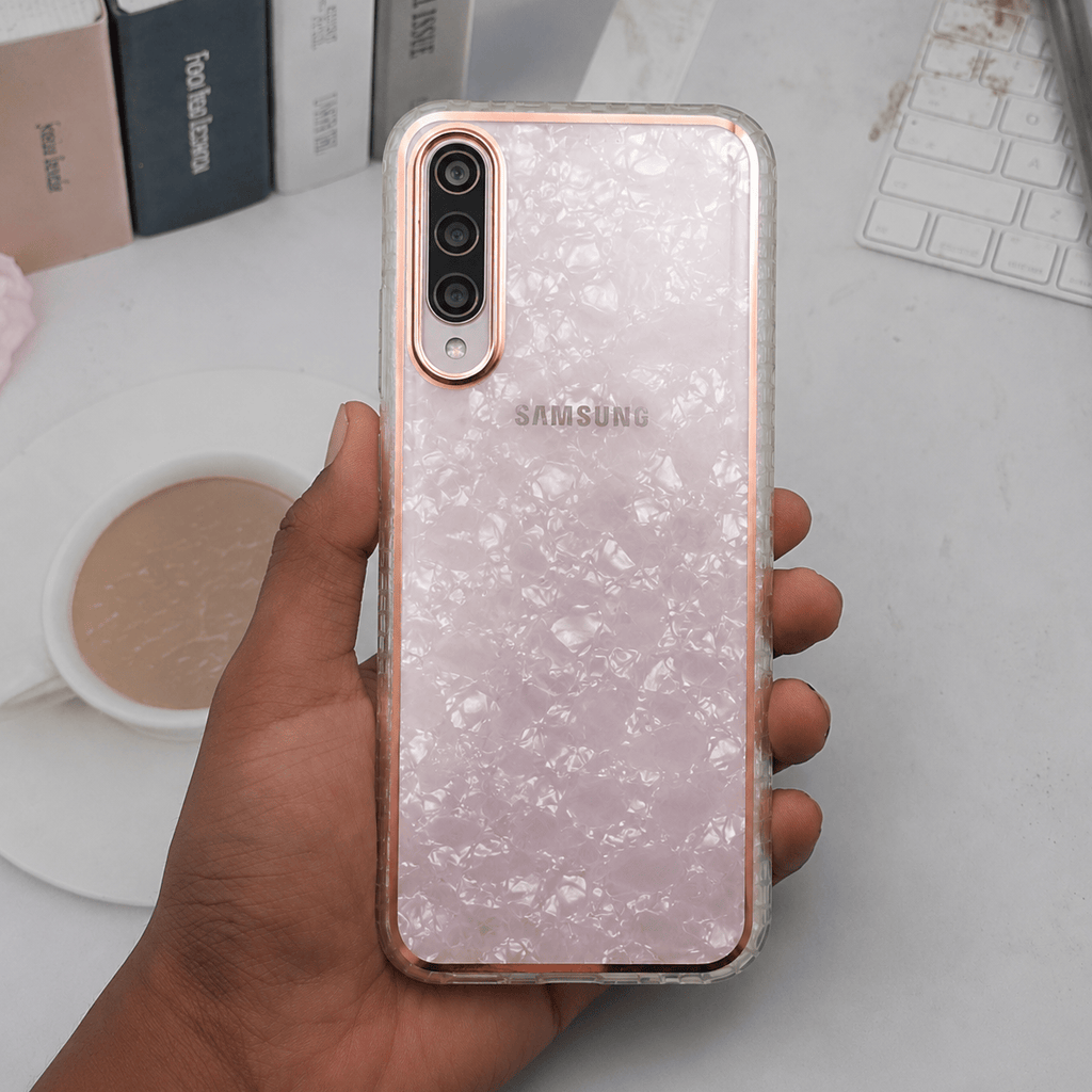 Marble Pattern Back Cover For Samsung A50/A30s Phone Case With Pop Up Holder Onezeros.in