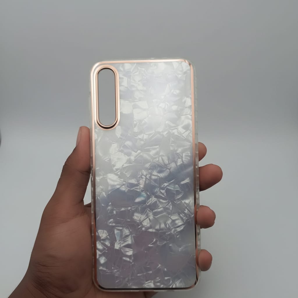 Marble Pattern Back Cover For Samsung A50/A30s Phone Case With Pop Up Holder Onezeros.in