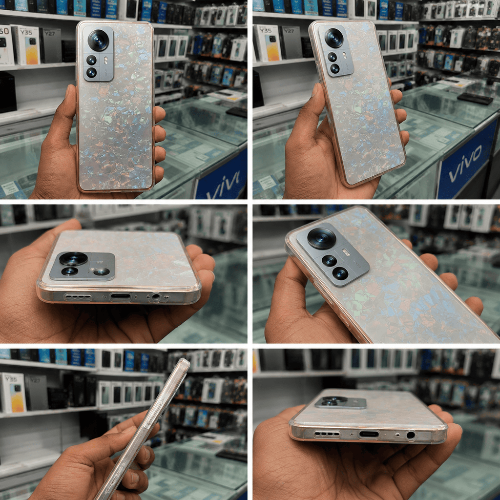 Marble Pattern Back Cover For Xiaomi 12 Pro Phone Case With Pop Up Holder Onezeros.in