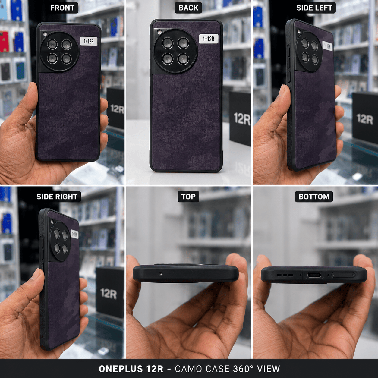 Military Camouflage Phone Case for OnePlus 12R Back Cover Onezeros.in