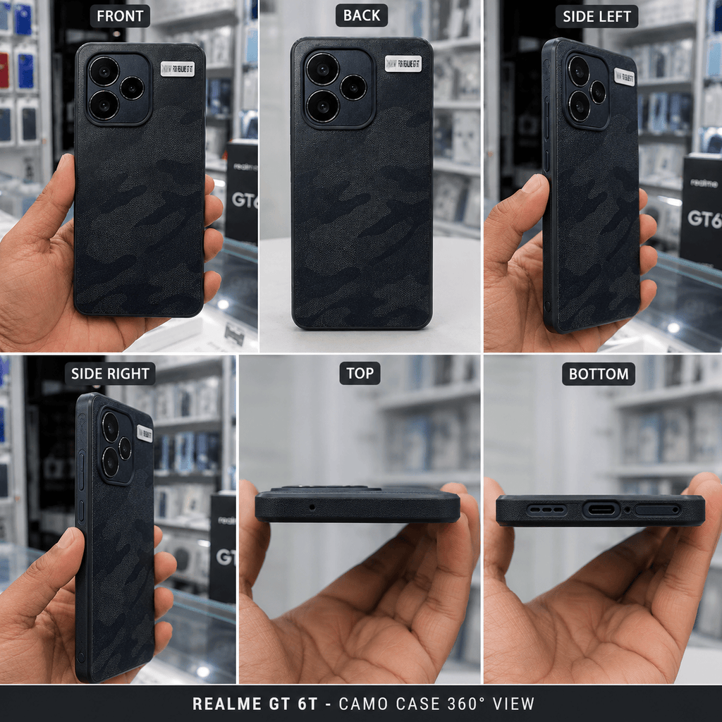 Military Camouflage Phone Case for Realme GT 6T Back Cover Onezeros.in