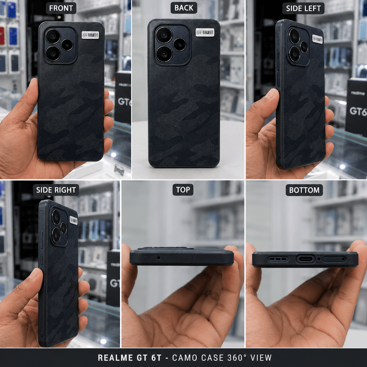 Military Camouflage Phone Case for Realme GT 6T Back Cover Onezeros.in