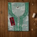 Mint Green Printed Rayon Nighty for Women | Embroidered Designer Night Dress | Soft & Comfortable Home Wear XL / 1 OneZeros