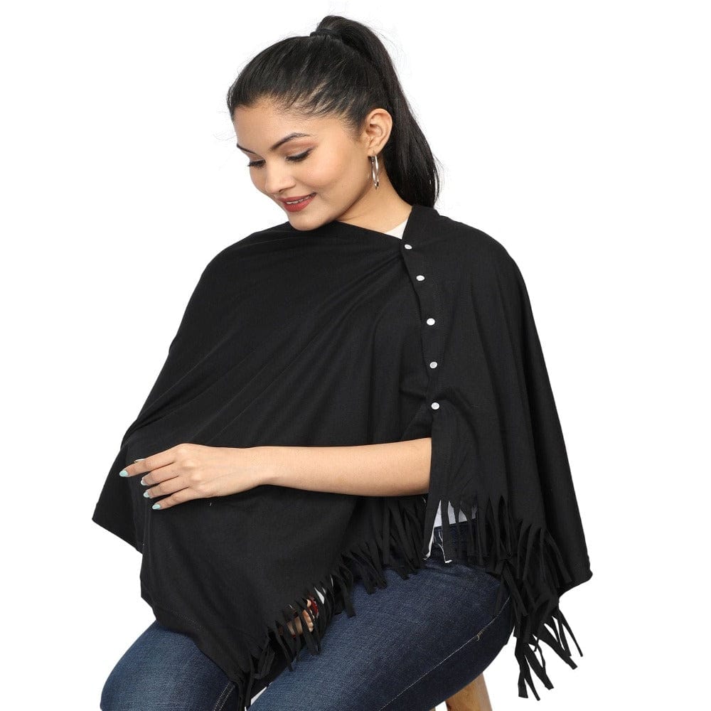 Nursing Shawl for New Generation Mammas Black Onezeros.in