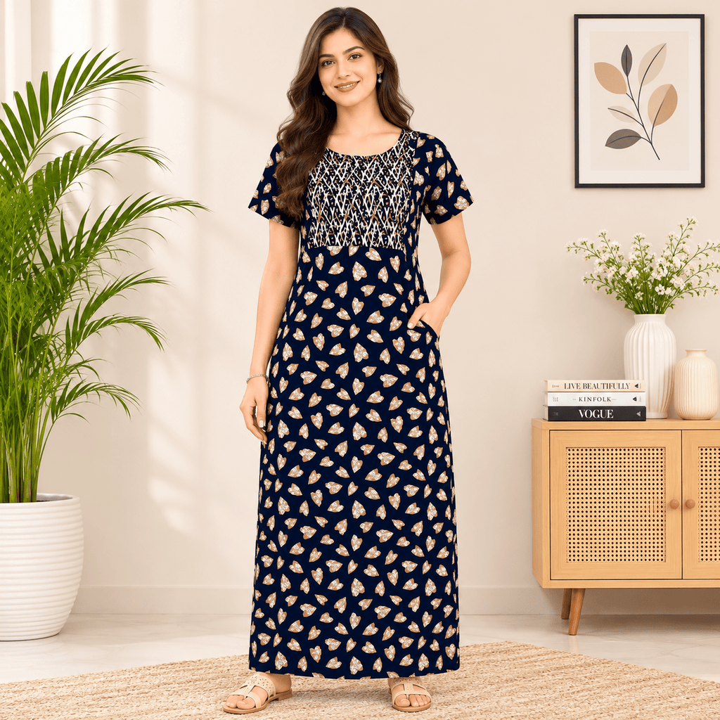 Pranjul 1805 Women's Cotton Printed Nighty XXL OneZeros