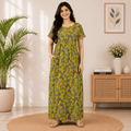 Pranjul 1814 Cotton Floral Printed Nighty for Women XL OneZeros