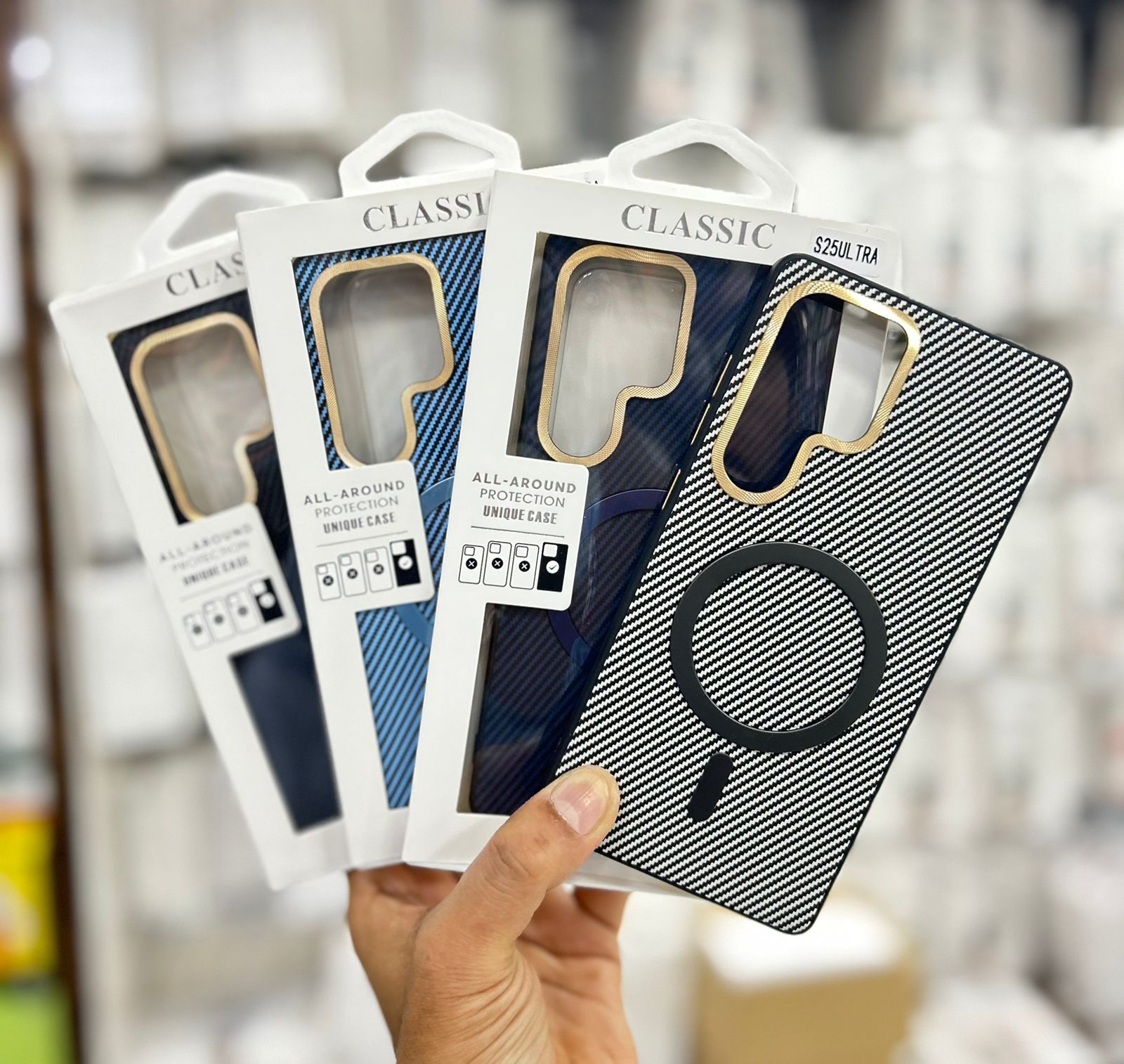 Corrugated Mobile Phone Case for Samsung S25 Phone Cover