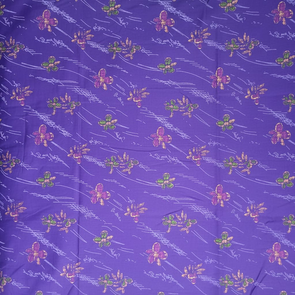 Purple Floral Pattern Big Size Nighty Onezeros.in