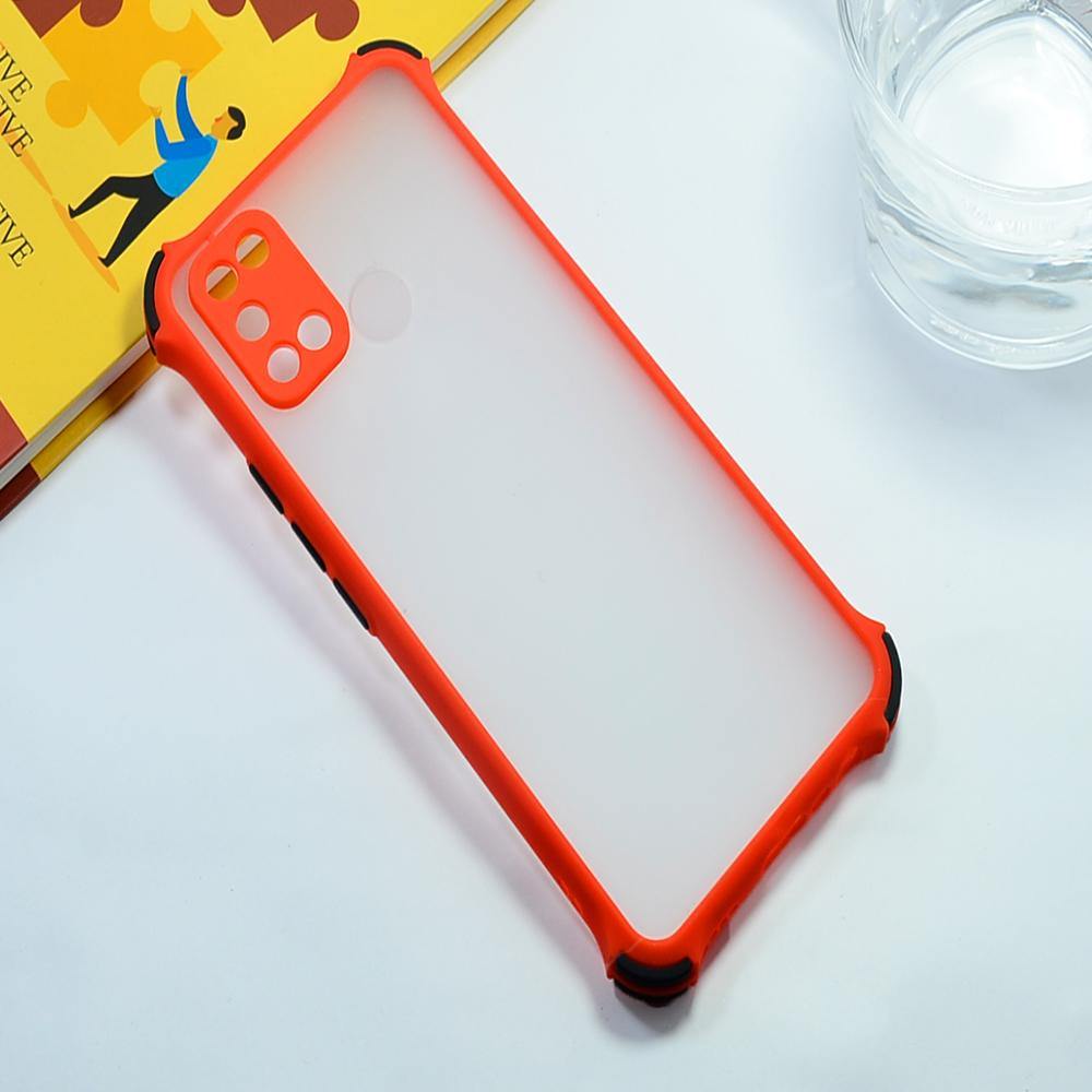 Shockproof Smoke Case For Realme 7i Mobile Cover Red Onezeros.in